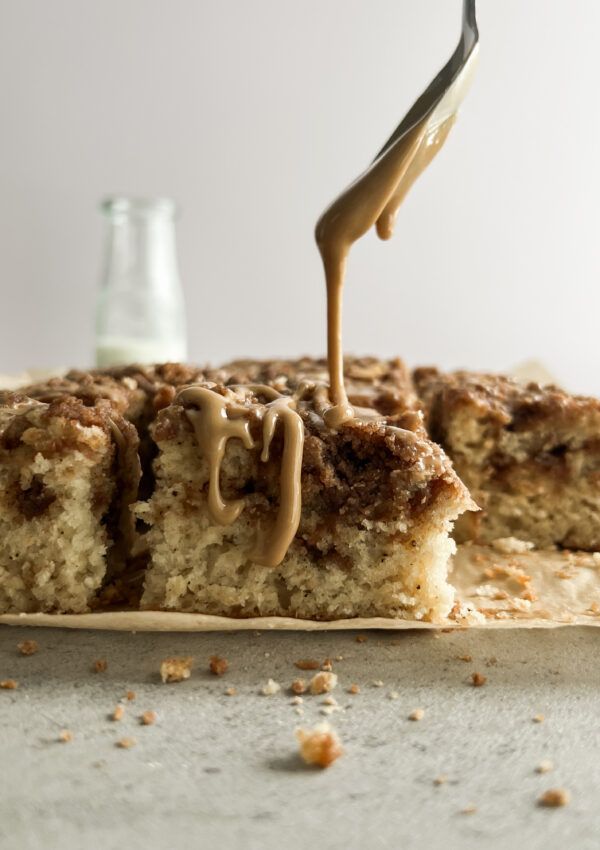 Browned Butter Coffee Cake With Espresso Icing