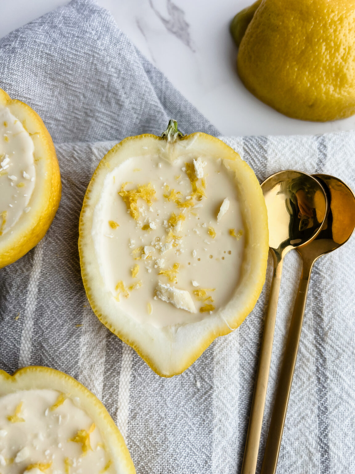 Lemon White Chocolate Posset - Riana Bakes